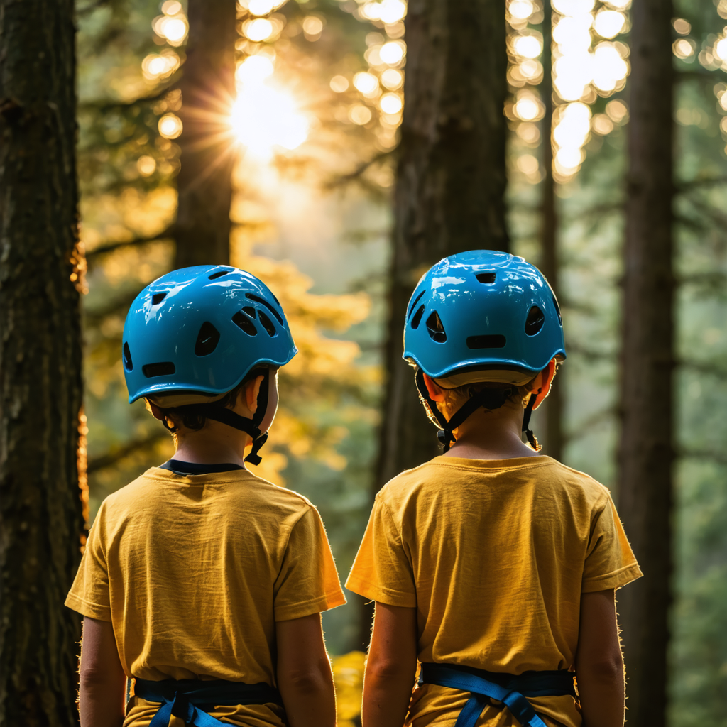 Enfants ouverture accro branche